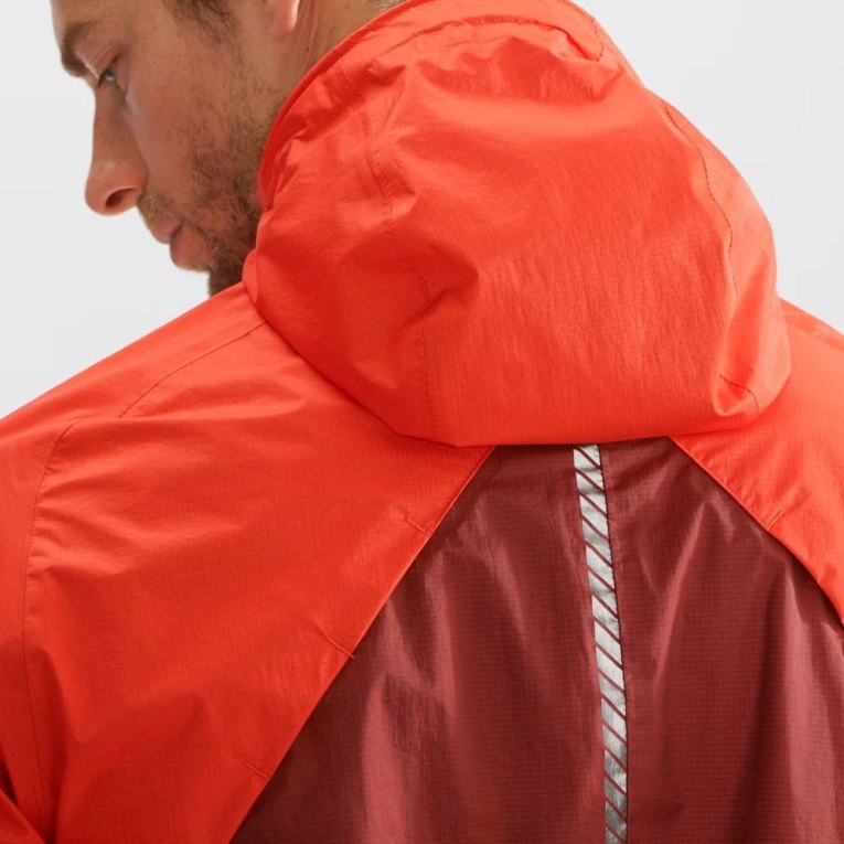 Salomon Bonatti Waterproof Men's Shell Jackets Red | CA 23R60
